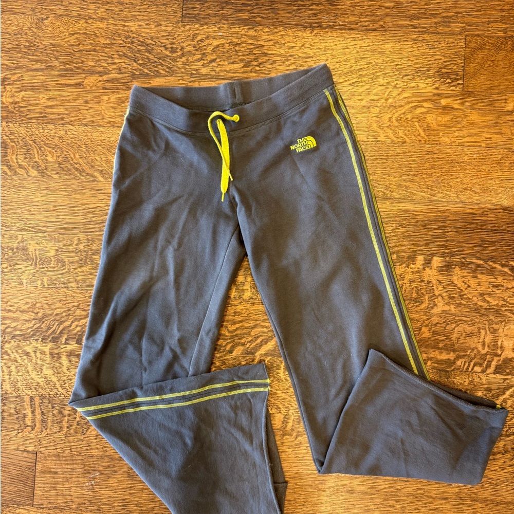 The North Face Women’s Gray Bottoms with Yellow Accents